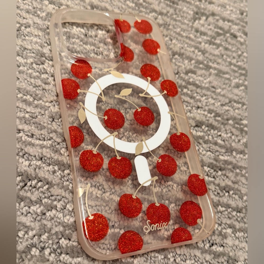 Sonix iPhone 16 PRO MAX | Glitter Cherry Phone Case - Red